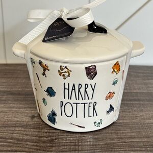 NWT Rae Dunn Harry Potter Ceramic Pot with Lid